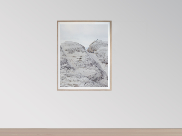 Framed Large Format Photograph depicting the landscape of the Dolomites - SAXUM Untitled XI by Martin Schgaguler Martin Schgaguler – Photographs and Thoughts