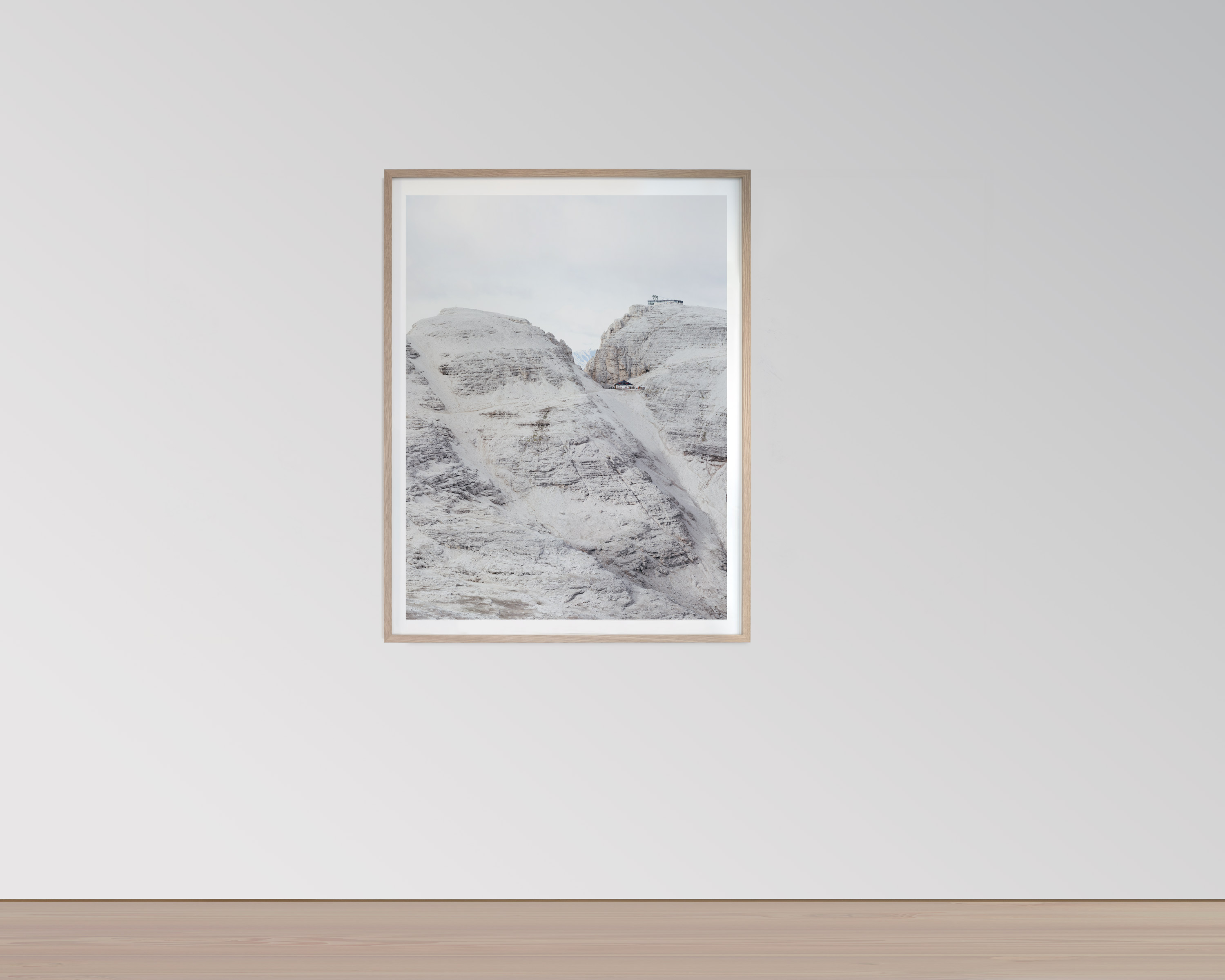 Framed Large Format Photograph depicting the landscape of the Dolomites - SAXUM Untitled XI by Martin Schgaguler Martin Schgaguler – Photographs and Thoughts