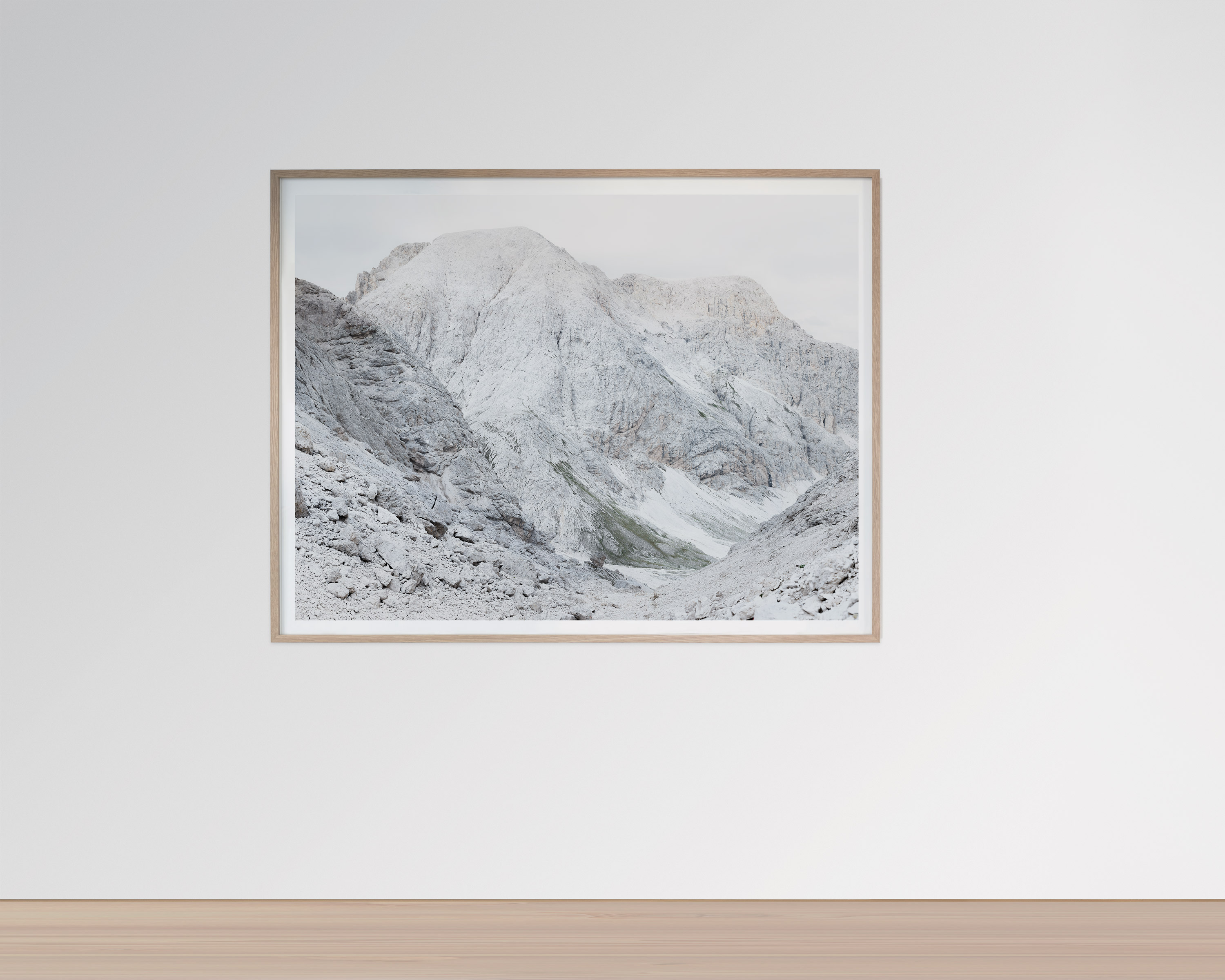Framed Large Format Photograph depicting the landscape of the Dolomites - SAXUM Untitled IV by Martin Schgaguler Martin Schgaguler – Photographs and Thoughts
