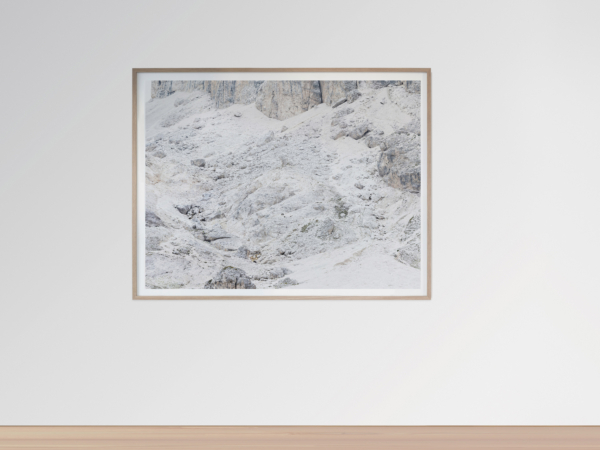 Framed Large Format Photograph depicting the landscape of the Dolomites - SAXUM Untitled IX by Martin Schgaguler Martin Schgaguler – Photographs and Thoughts