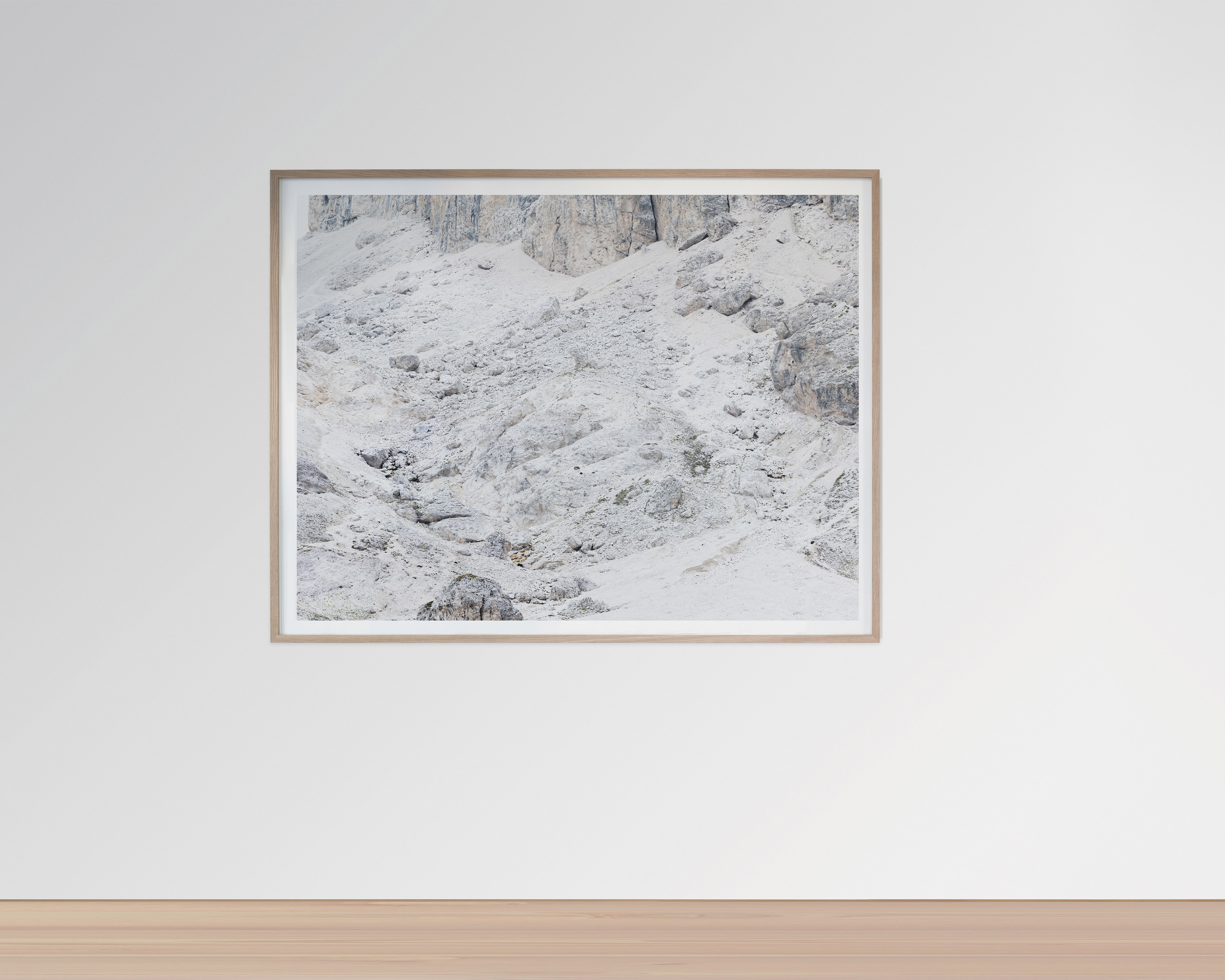 Framed Large Format Photograph depicting the landscape of the Dolomites - SAXUM Untitled IX by Martin Schgaguler Martin Schgaguler – Photographs and Thoughts