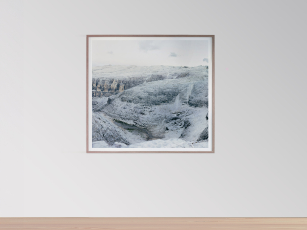 Framed Large Format Photograph depicting the landscape of the Dolomites - SAXUM Untitled I by Martin Schgaguler Martin Schgaguler – Photographs and Thoughts