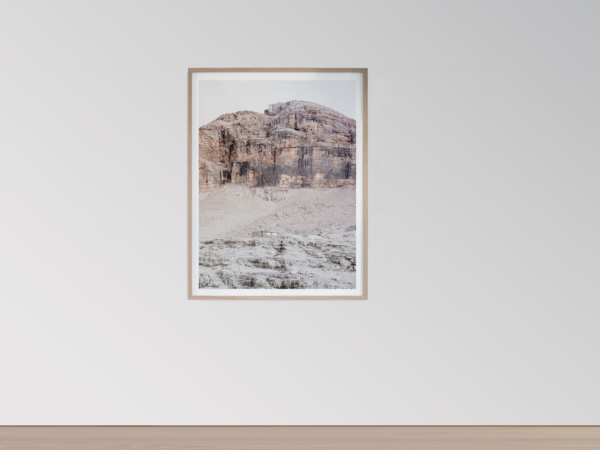 Framed Large Format Photograph depicting the landscape of the Dolomites - SAXUM Untitled VI by Martin Schgaguler Martin Schgaguler – Photographs and Thoughts