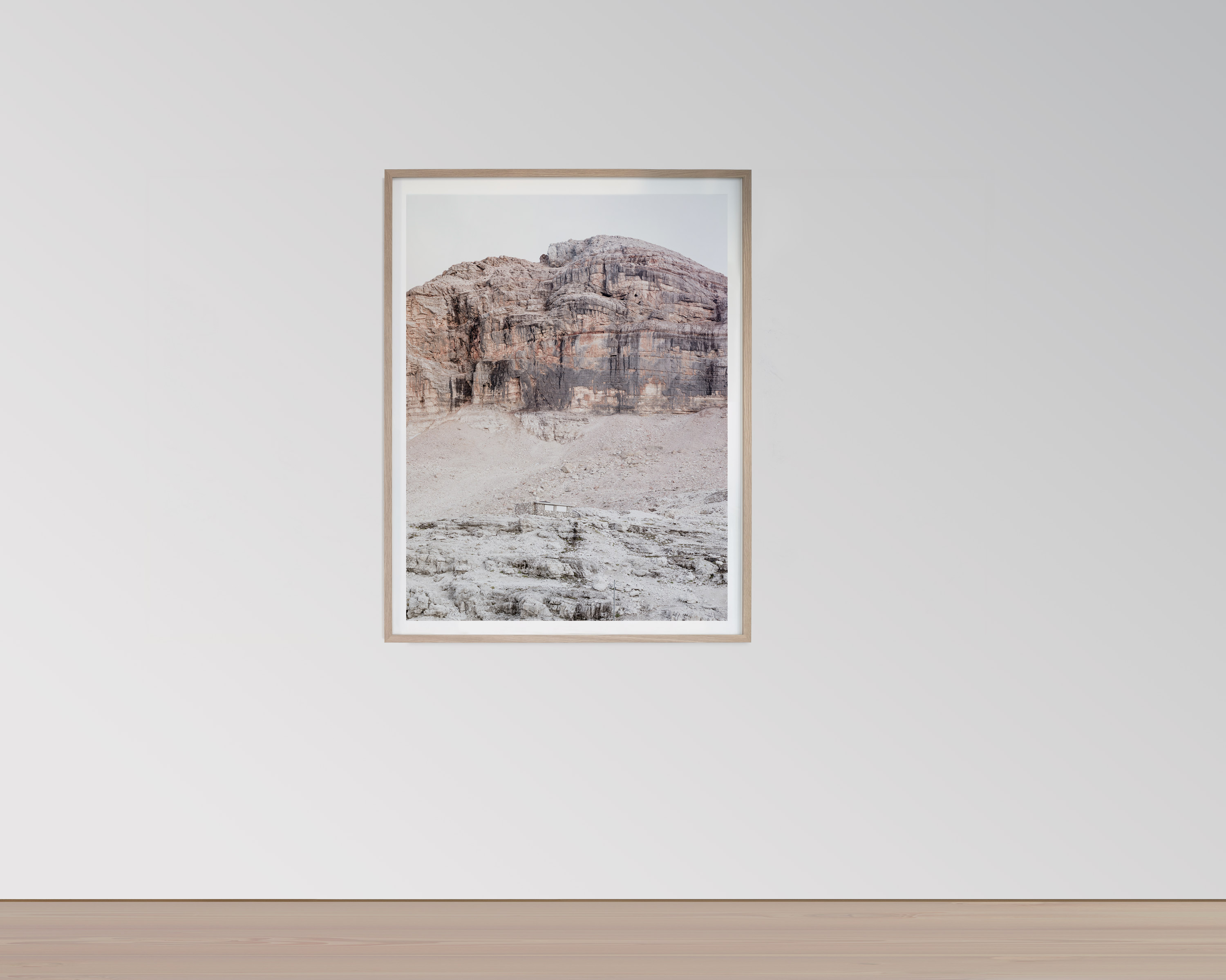 Framed Large Format Photograph depicting the landscape of the Dolomites - SAXUM Untitled VI by Martin Schgaguler Martin Schgaguler – Photographs and Thoughts