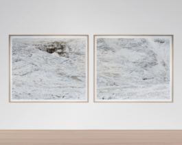 Framed Large Format Photograph depicting the landscape of the Dolomites - SAXUM Untitled X (Diptychon) by Martin Schgaguler Martin Schgaguler – Photographs and Thoughts