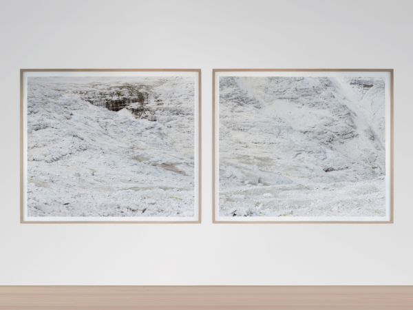 Framed Large Format Photograph depicting the landscape of the Dolomites - SAXUM Untitled X (Diptychon) by Martin Schgaguler Martin Schgaguler – Photographs and Thoughts