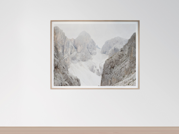 Framed Large Format Photograph depicting the landscape of the Dolomites - SAXUM Untitled XII by Martin Schgaguler Martin Schgaguler – Photographs and Thoughts