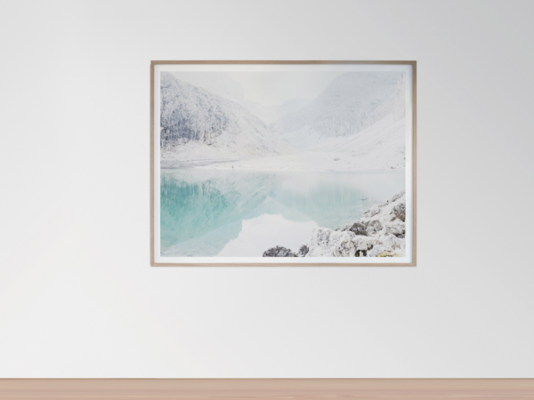 Framed Large Format Photograph depicting the landscape of the Dolomites - SAXUM Untitled VII by Martin Schgaguler Martin Schgaguler – Photographs and Thoughts
