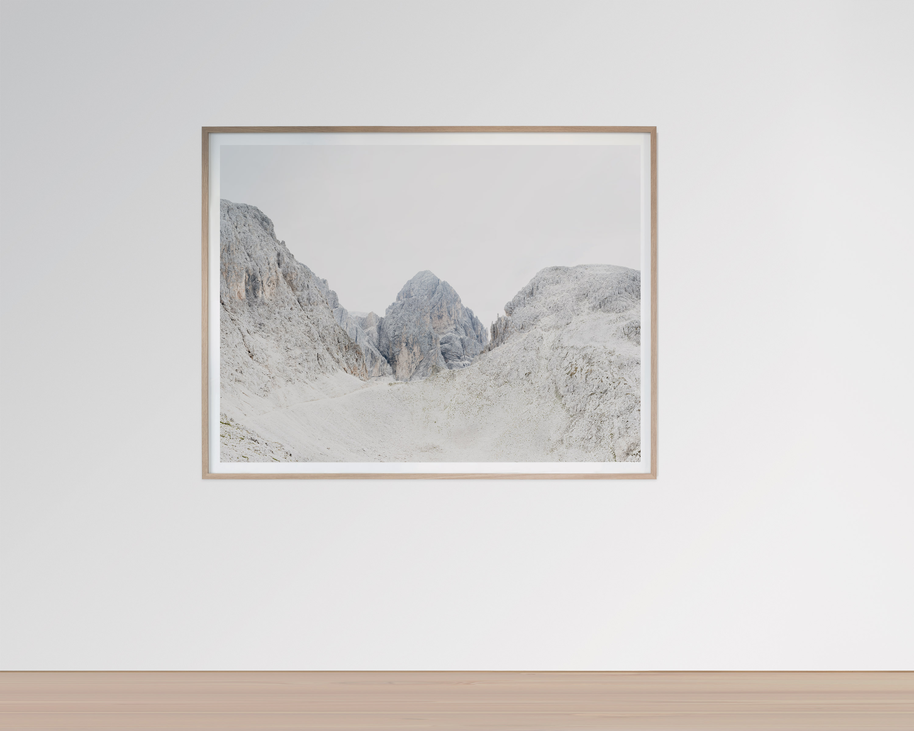 Framed Large Format Photograph depicting the landscape of the Dolomites - SAXUM Untitled V by Martin Schgaguler Martin Schgaguler – Photographs and Thoughts