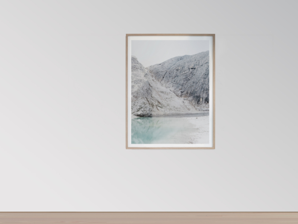 Framed Large Format Photograph depicting the landscape of the Dolomites - SAXUM Untitled III by Martin Schgaguler Martin Schgaguler – Photographs and Thoughts